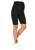 MijaCulture - Comfortable elegant maternity cropped 1/2 leggings 95% Cotton 4008/M25  Black